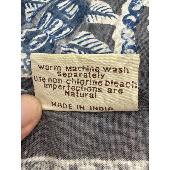 Couleur Nature Bruno Lamy 100% Cotton Noel Napkins Blue 19”x19” Set Of 6 Or 12 - Picture 5 of 6